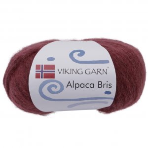 Fil Viking Alpaga Bris 50g - Rouge foncé (354) Fil Viking Alpaga Bris 50g - Rouge foncé (354)