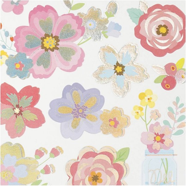 Autocollants - fleurs de printemps