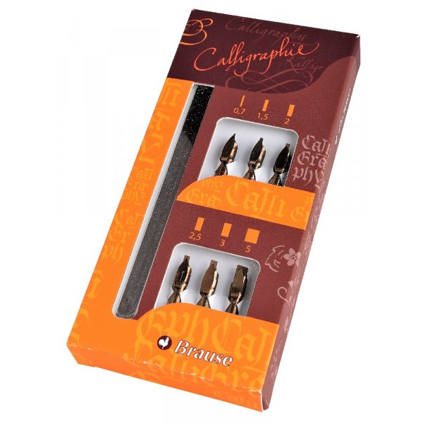 Calligraphie Brause Bandzung - Manche en bois + 6 pingles