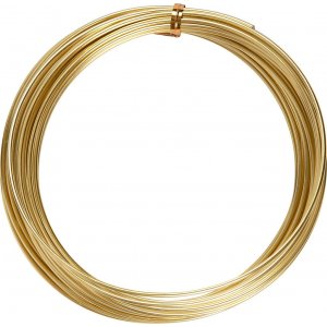 Fil d'aluminium - Ø2 mm - doré - 10 m Fil d'aluminium - Ø2 mm - doré - 10 m