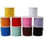Cordon lastique - 1 mm - couleurs mlanges - 10 x 25 m