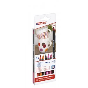 Stylo en porcelaine Edding 4200 - Couleurs chaudes Stylo en porcelaine Edding 4200 - Couleurs chaudes