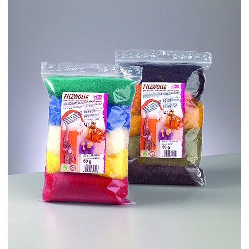 Laine  feutrer - 50 g pure laine d'agneau