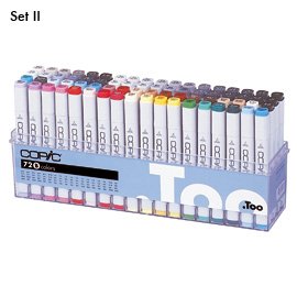 Set de marqueurs Copic - 72 stylos - Set B Set de marqueurs Copic - 72 stylos - Set B