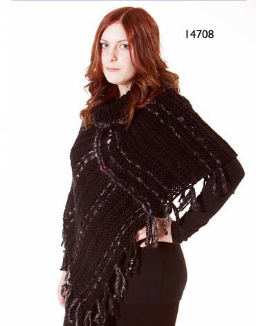 Patron tricot - Poncho (14708-N)