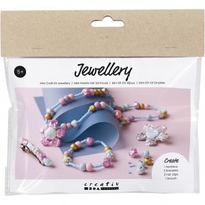 Mini kit DIY - Bijoux en argile pailletée et perles en bois Mini kit DIY - Bijoux en argile pailletée et perles en bois