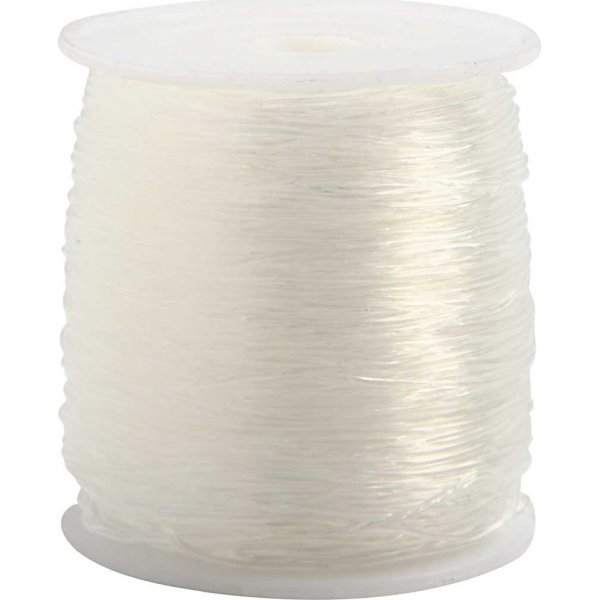 Fil lastique bijoux - 0,8 mm - rond - 100 m