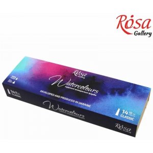 Coffret aquarelle ROSA Gallery - Coffret bois 14 x 10 ml