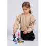 Pierres en bois angulaires colores 21 pcs
