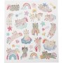 Autocollants - chats licornes