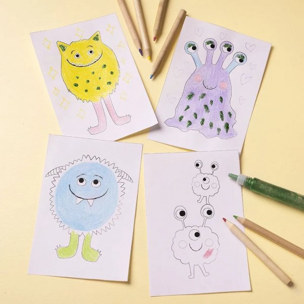 Mini kit de coloriage DIY, Monstre Mini kit de coloriage DIY, Monstre