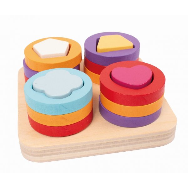 Jeu d\\\'association de formes en bois