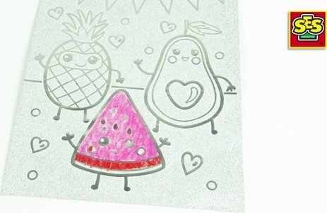 Cartes à colorier scintillantes Cartes à colorier scintillantes