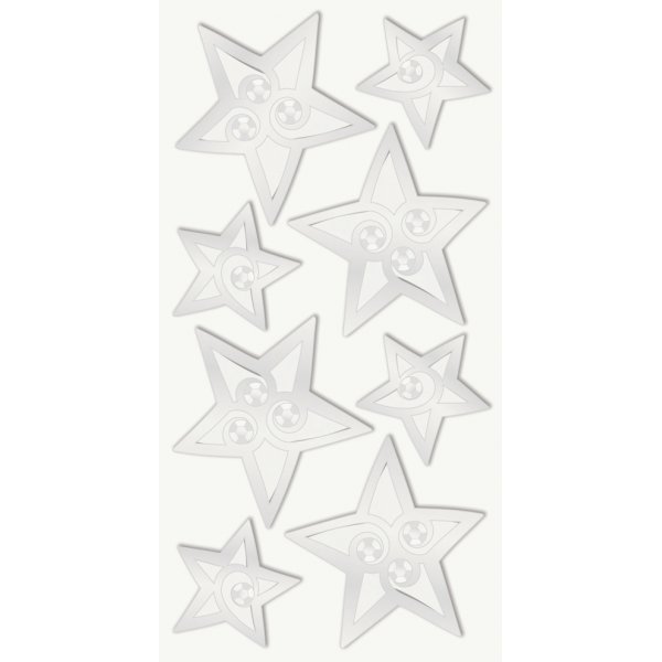 Mlange d\\\'autocollants - toile - argent