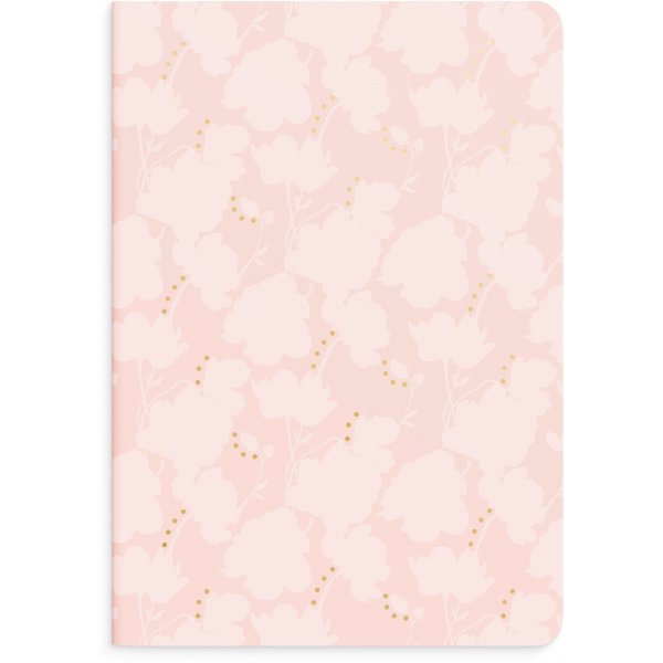 Carnet - Fleurs & notes - A5 - paquet de 2