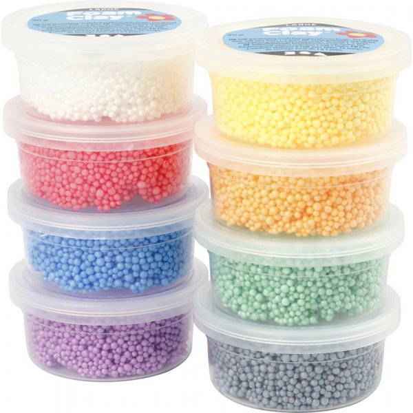 Foam Clay Large couleurs mlanges - 8 x 20 g