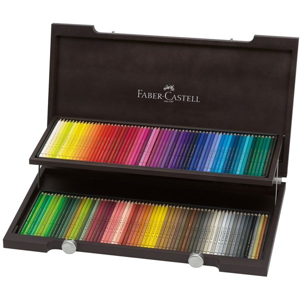 Crayons de couleur Polychromos Coffret en bois - 120 Crayons