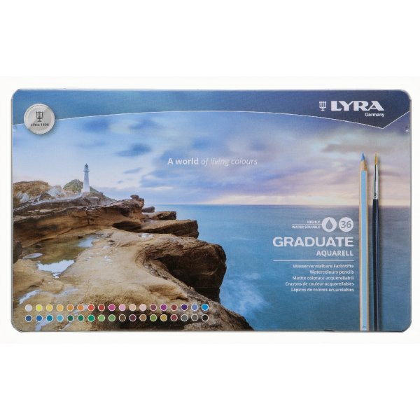 Crayons aquarelle Lyra Graduate - paquet de 36