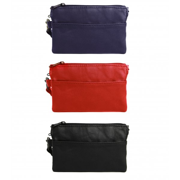 Sac de rangement en cuir nappa d\\\'agneau Sac de rangement en cuir nappa d\\\'agneau