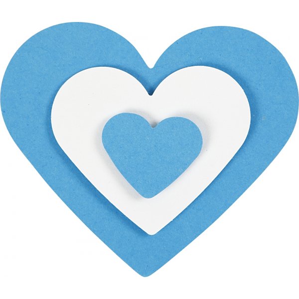 Perforateurs couche sur couche - Coeurs larges - 3 pcs