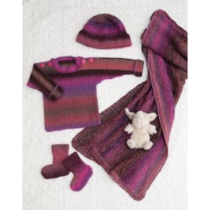 Patron tricot - Pull, bonnet, chaussettes et couverture tricotés Patron tricot - Pull, bonnet, chaussettes et couverture tricotés