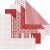 Papier origami - rouge/blanc - 15 x 15 cm - 50 feuilles Papier origami - rouge/blanc - 15 x 15 cm - 50 feuilles