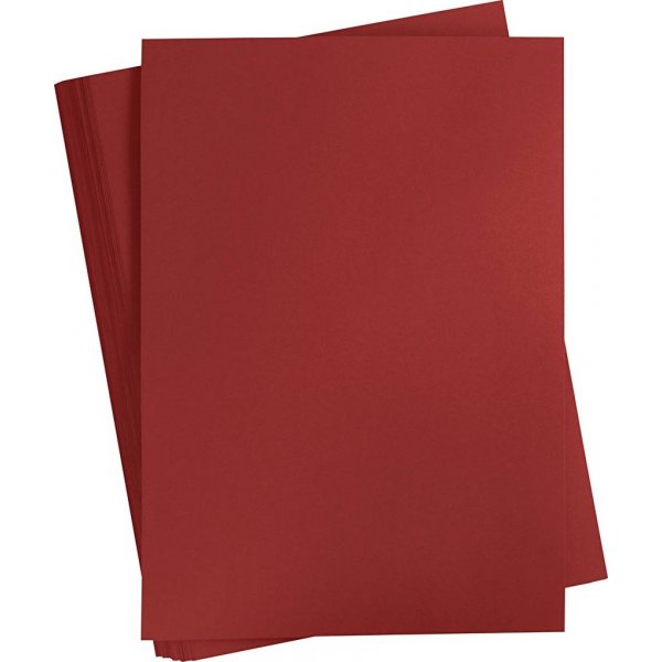 Carton color - rouge fonc - A2 - 180 g - 100 feuilles
