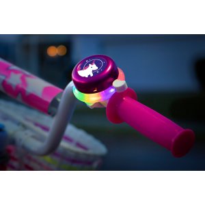 Sonnette de v�lo LED multicolore pour enfants avec lumi�re