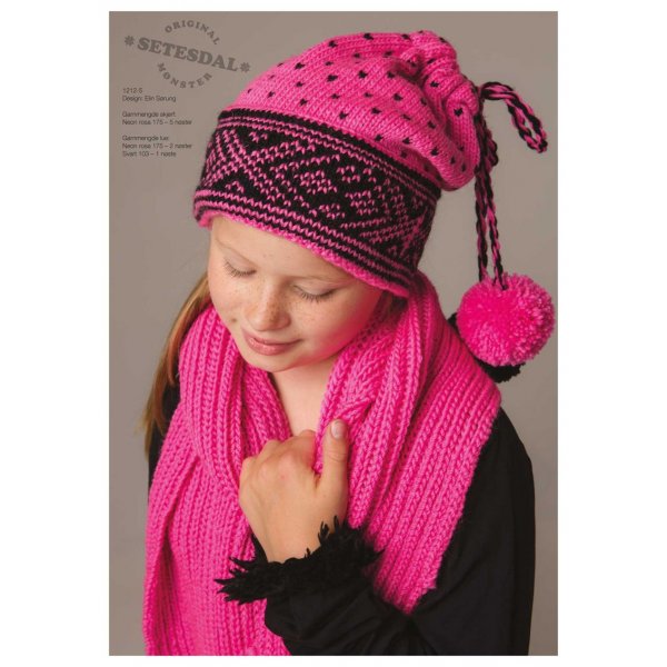 Patron tricot - Bonnet et charpe (1212-5)