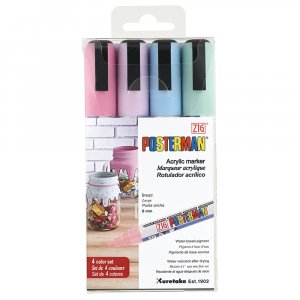 Posterman ZIG 6 mm pastel 4/portefeuille
