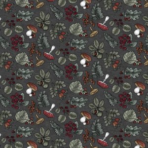 Toile cirée PVC Forêt - Gris Toile cirée PVC Forêt - Gris