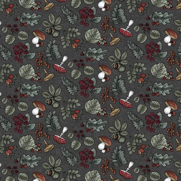 Toile cire PVC Fort - Gris