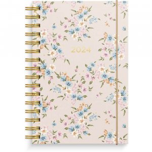 Calendrier Agenda Story fleur 2024 - Rose Calendrier Agenda Story fleur 2024 - Rose