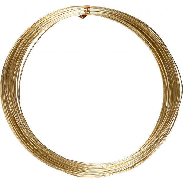 Fil d'aluminium - 1 mm - dor - 16 m