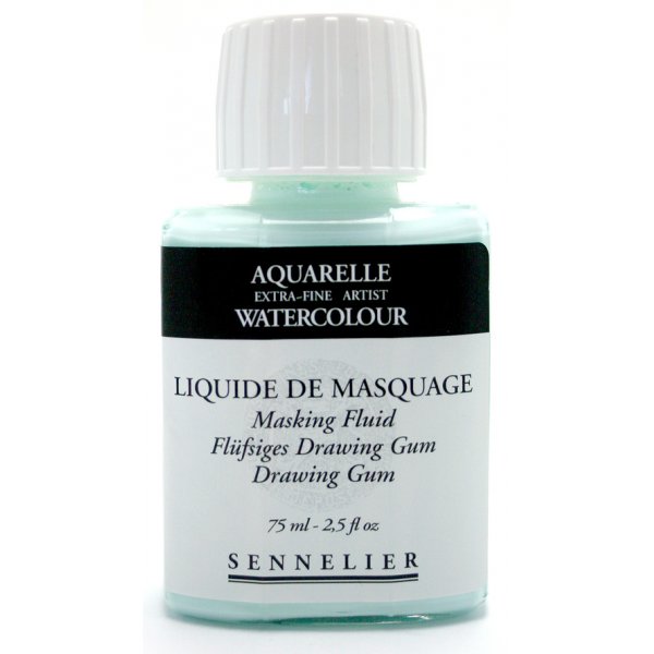 Mdium aquarelle Sennelier Gomme  dessin liquide - 75ml
