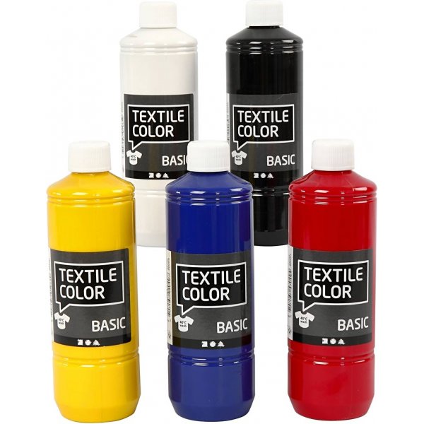 Coloration textile Textile Color - couleurs primaires - 5 x 500 ml Coloration textile Textile Color - couleurs primaires - 5 x 500 ml