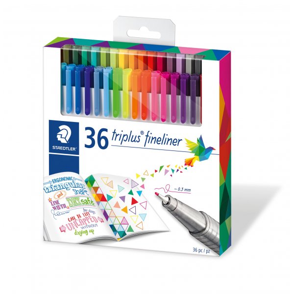 Feutres fins Triplus - 36 stylos
