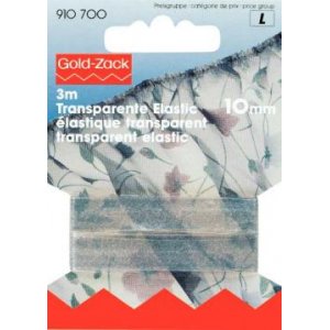 Elastique transparent 10 mm 3 m Elastique transparent 10 mm 3 m