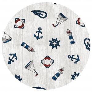 Bâche PVC Ronde Maritime - Blanc Bâche PVC Ronde Maritime - Blanc