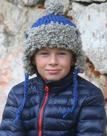 Patron tricot - Bonnet et chle  boucle