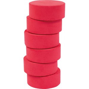 Rondelles de couleur 44 mm - rouge foncé - 6 pcs Rondelles de couleur 44 mm - rouge foncé - 6 pcs