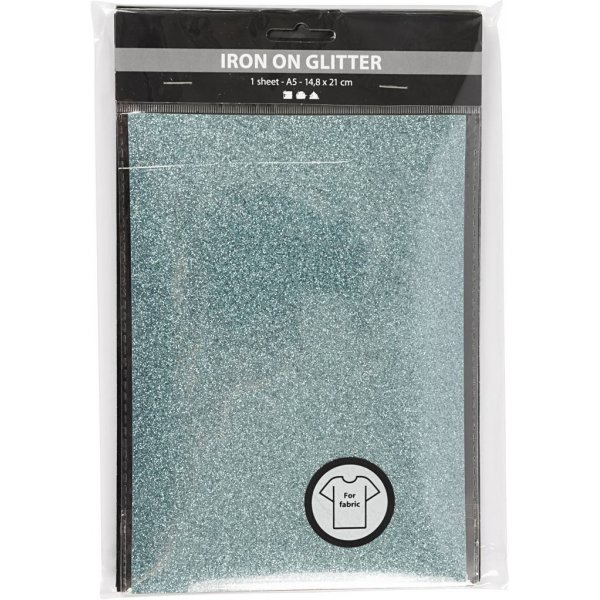 Tissu à repasser - couleurs mélangées - paillettes - A5 - 6 feuilles Tissu à repasser - couleurs mélangées - paillettes - A5 - 6 feuilles
