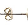 Clous d'oreilles avec plaque - plaqu or - 10 pcs