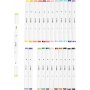 Stylo  dessin - couleurs complmentaires - 24 pcs