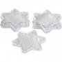 Assiettes perles - Transparent - toile - Diamtre 10 cm - 1 pce