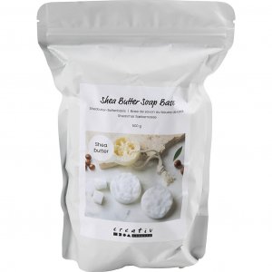 Pâte à savon aux granules de beurre de karité 500 g Blanche Pâte à savon aux granules de beurre de karité 500 g Blanche