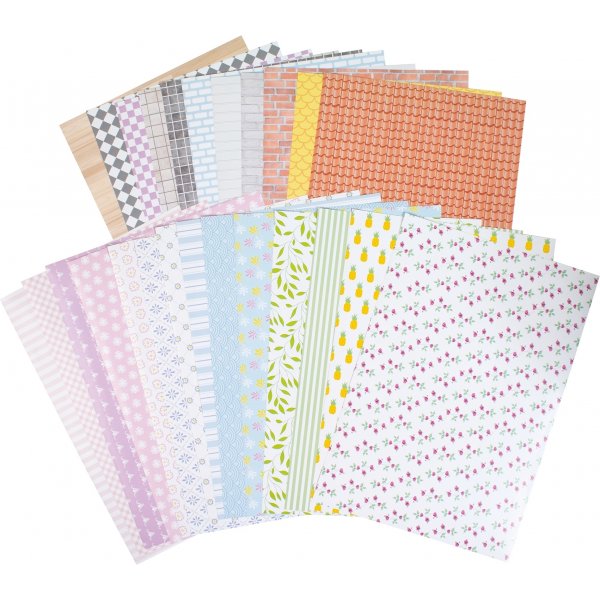 Papier design autocollant - 25 feuilles Papier design autocollant - 25 feuilles