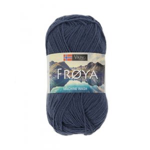 Fil Viking Fröya 50g - Bleu (225) Fil Viking Fröya 50g - Bleu (225)