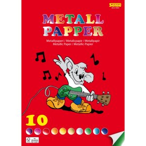 Papier métallisé A4, 10 couleurs - Certifié FSC Papier métallisé A4, 10 couleurs - Certifié FSC