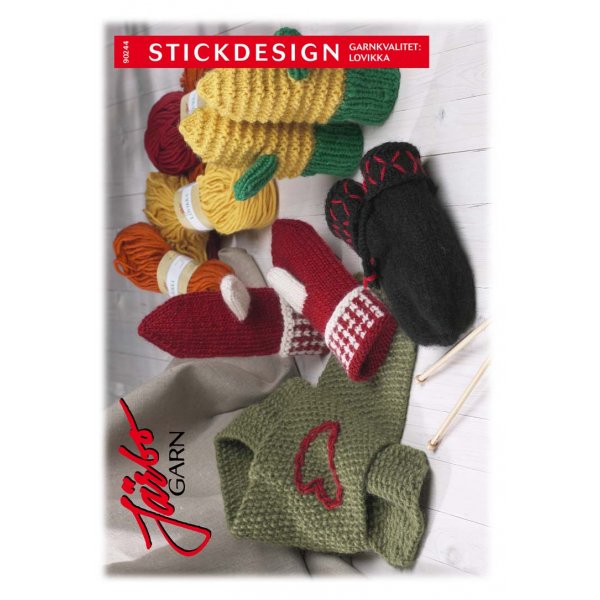 Patron tricot - Chle coeur brod & moufle bicolore